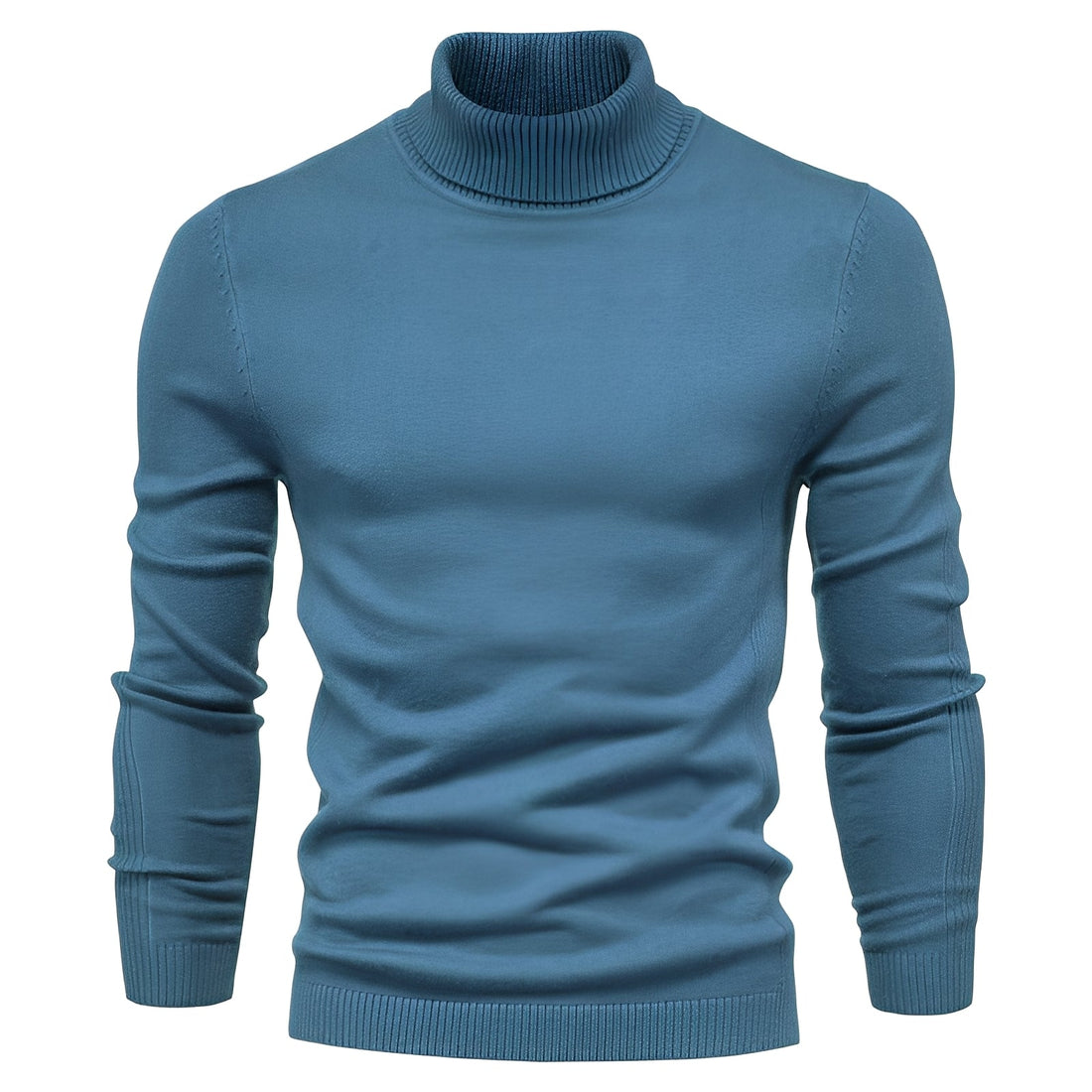 Jonah - Suéter de cuello alto sencillo para hombres