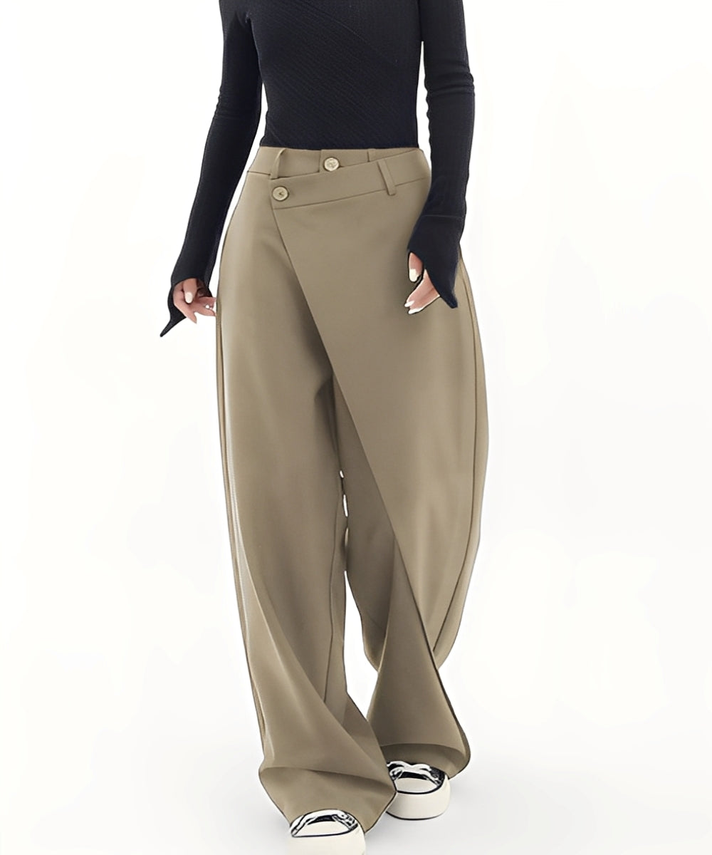 Arpa - Pantalón femenino elegante de corte ancho