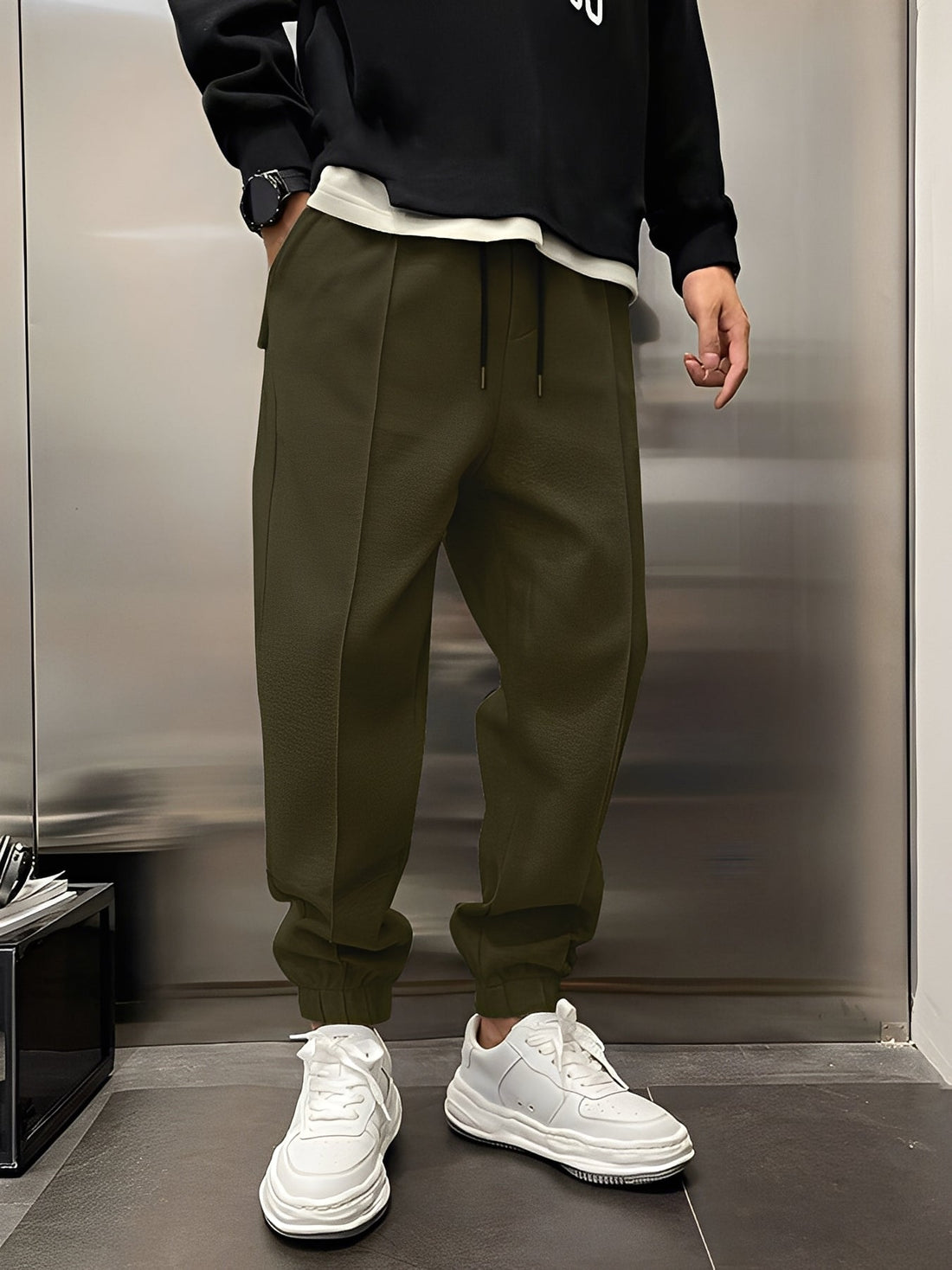 Wallace - Pantalones holgados casuales para hombres
