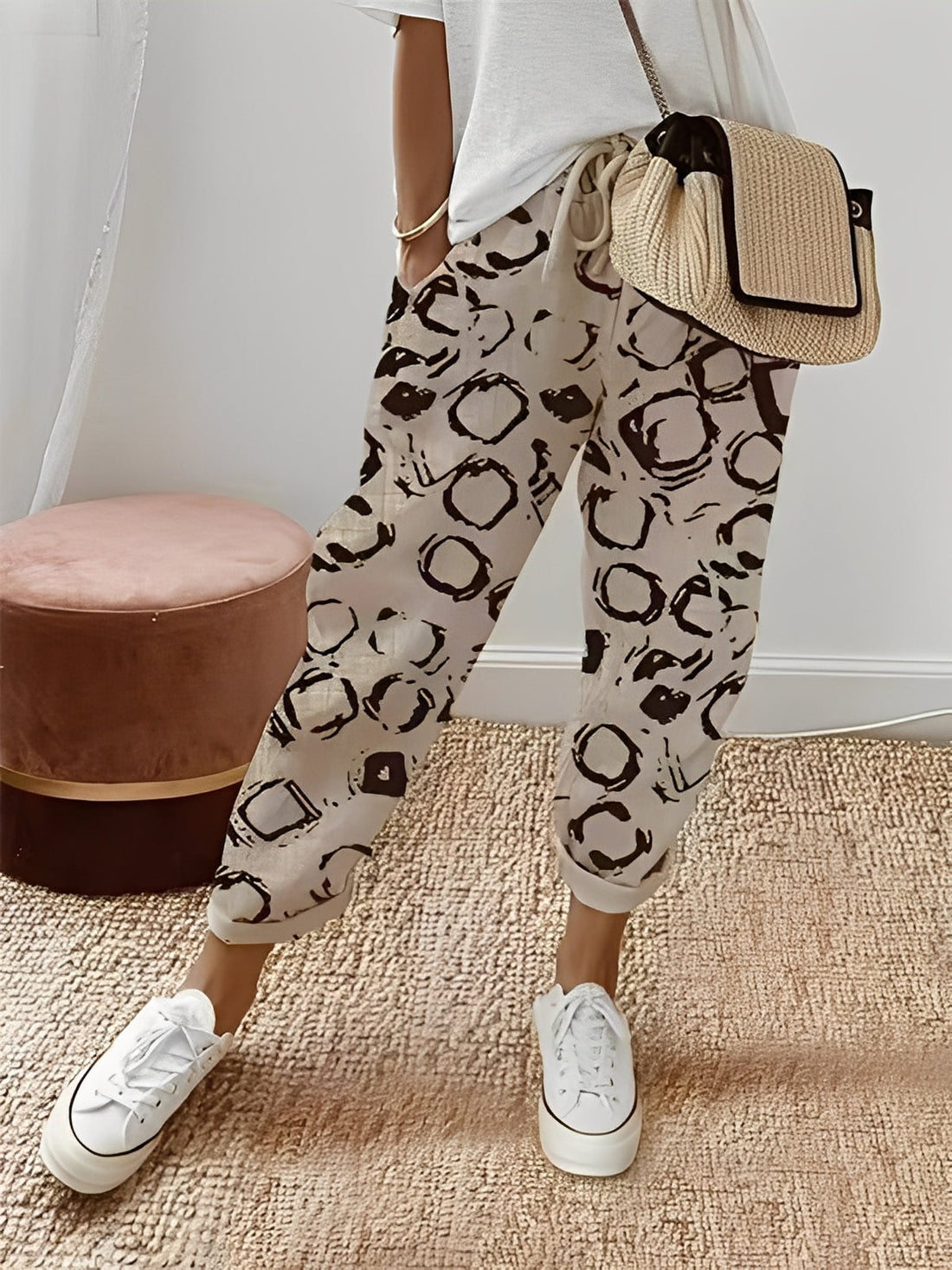 Amélia - Pantalón de algodón elegante para mujer