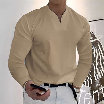 Corentin - Camisa de hombre de estilo informal y manga larga