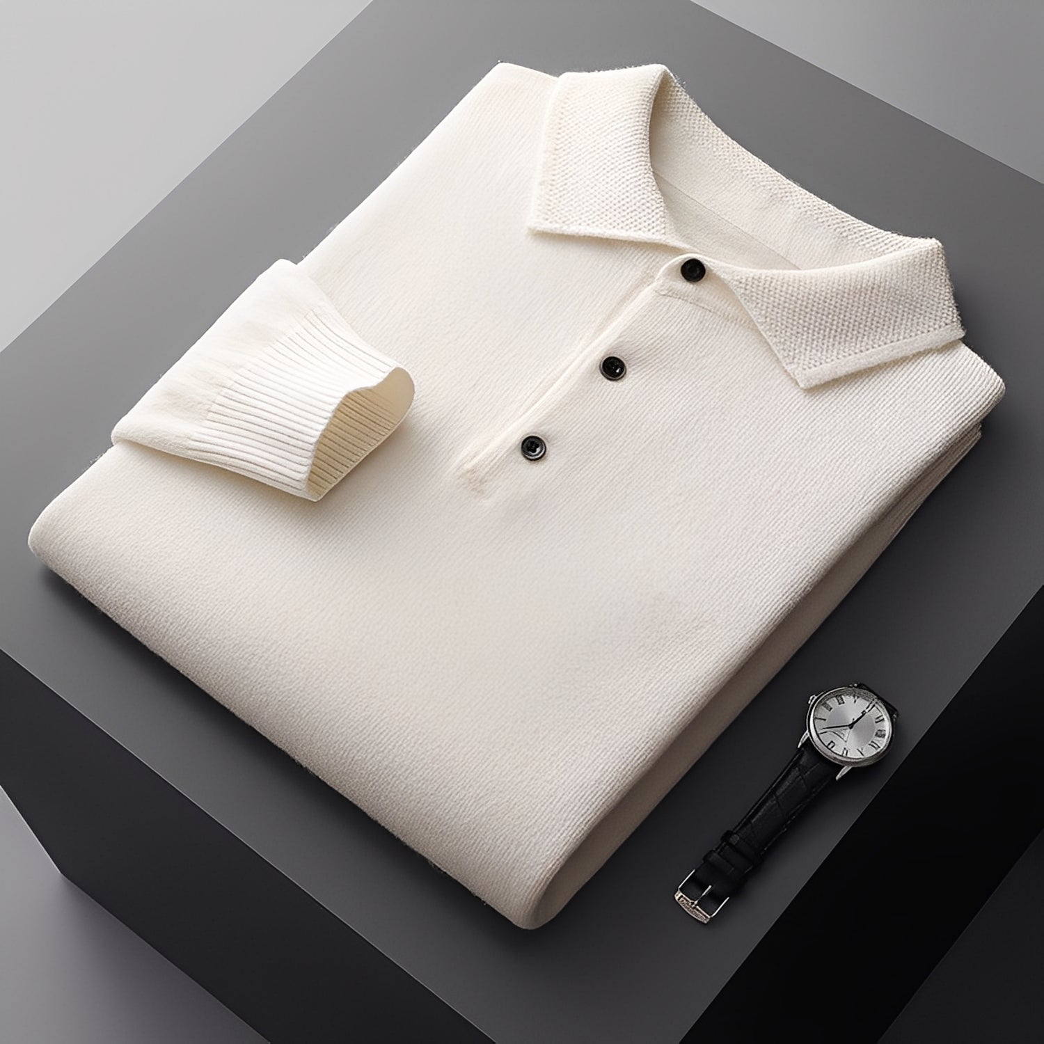 Romilly - Polo Formal de Cachemira para Hombres