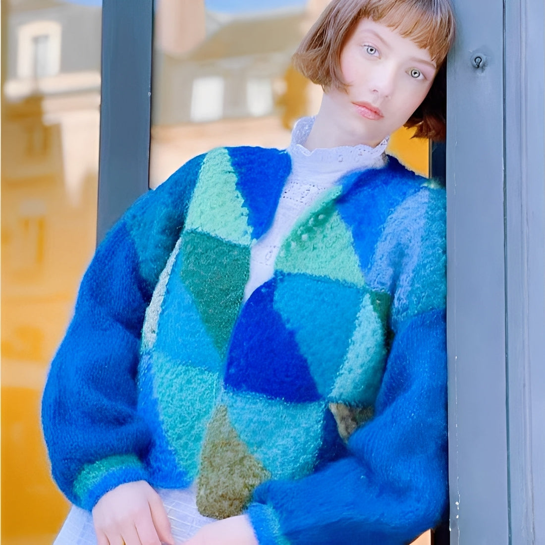 Luna - Suéter cálido con colores contrastantes para mujeres