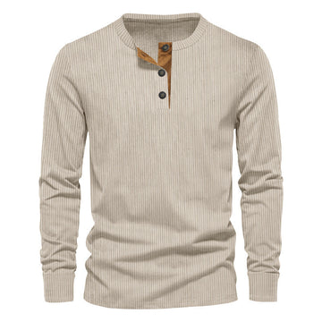 Dwaine - Camisa de Pana de Manga Larga para Hombres