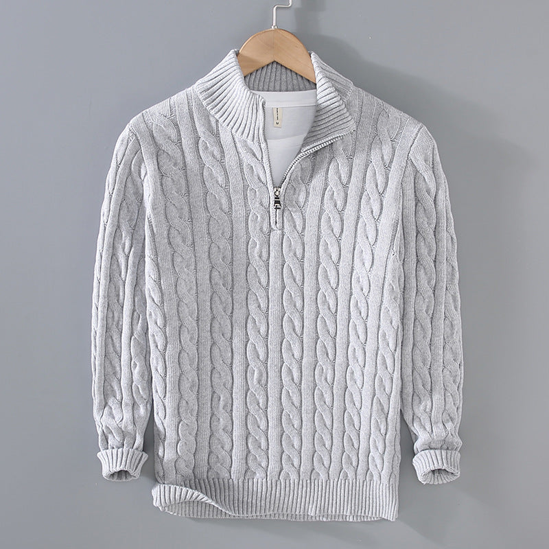 Jerald - Sudadera informal con media cremallera para hombres