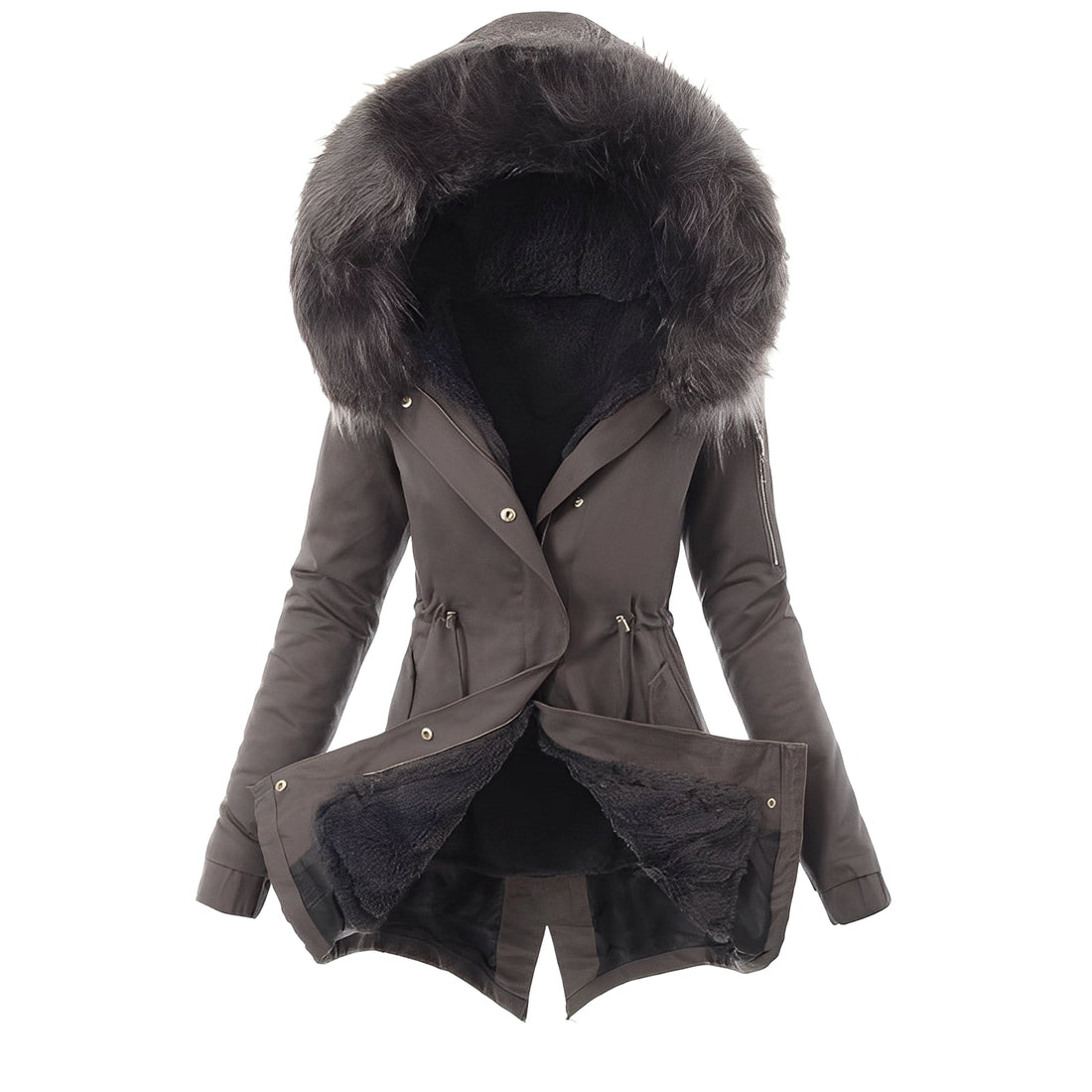 Deanna - Chaqueta impermeable y con estilo de forro polar para mujer