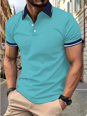 Matthew - Polo simple con botones para hombre