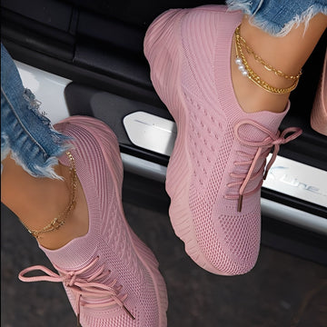 Eleanore - Zapatos cómodos de suela gruesa de goma para mujer