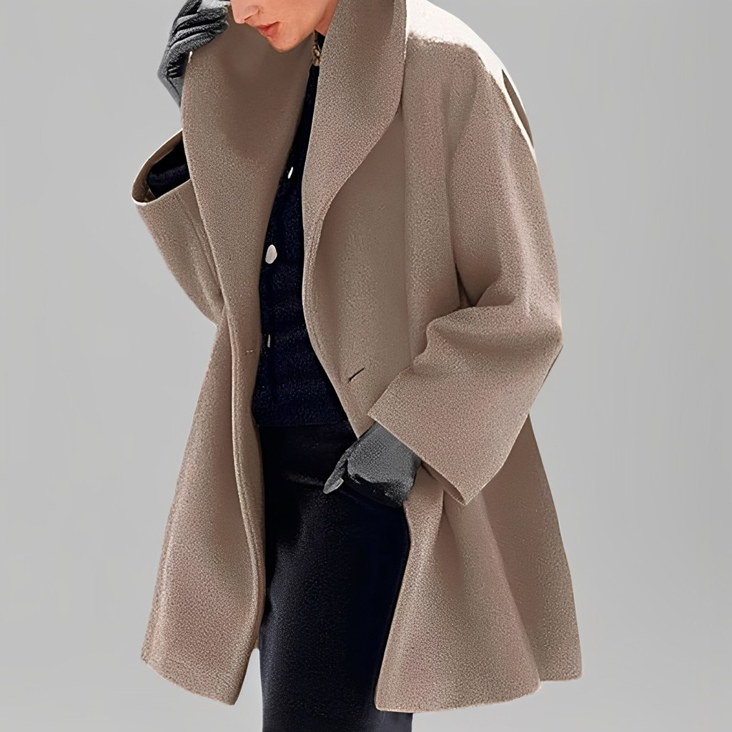 Natalia - Chaqueta moderna de lana suelta para mujeres