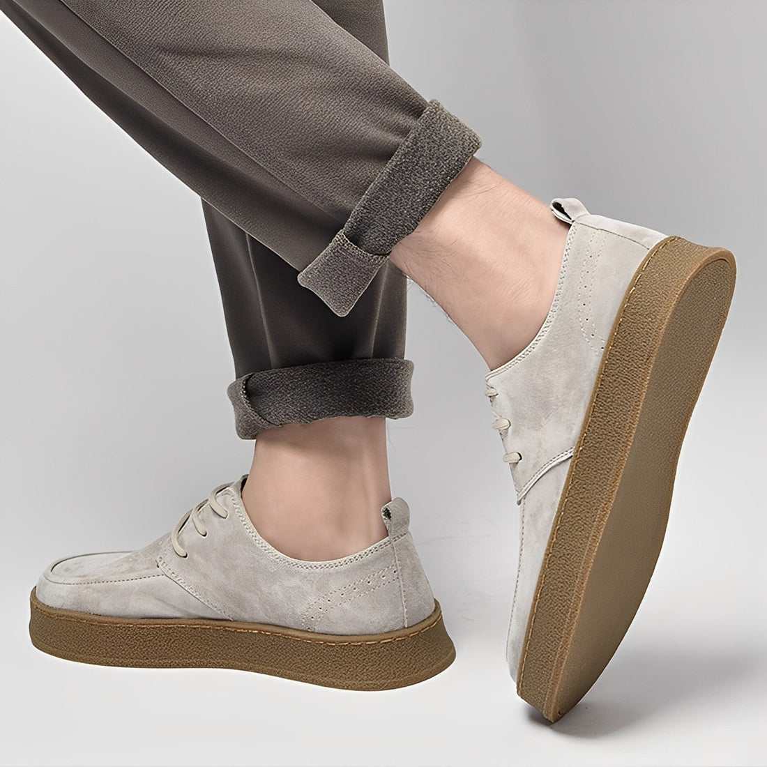 Riordan - Zapatos elegantes de gamuza para hombres