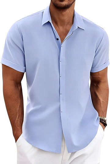 Theodore - Camisa de manga corta fresca y casual para hombres