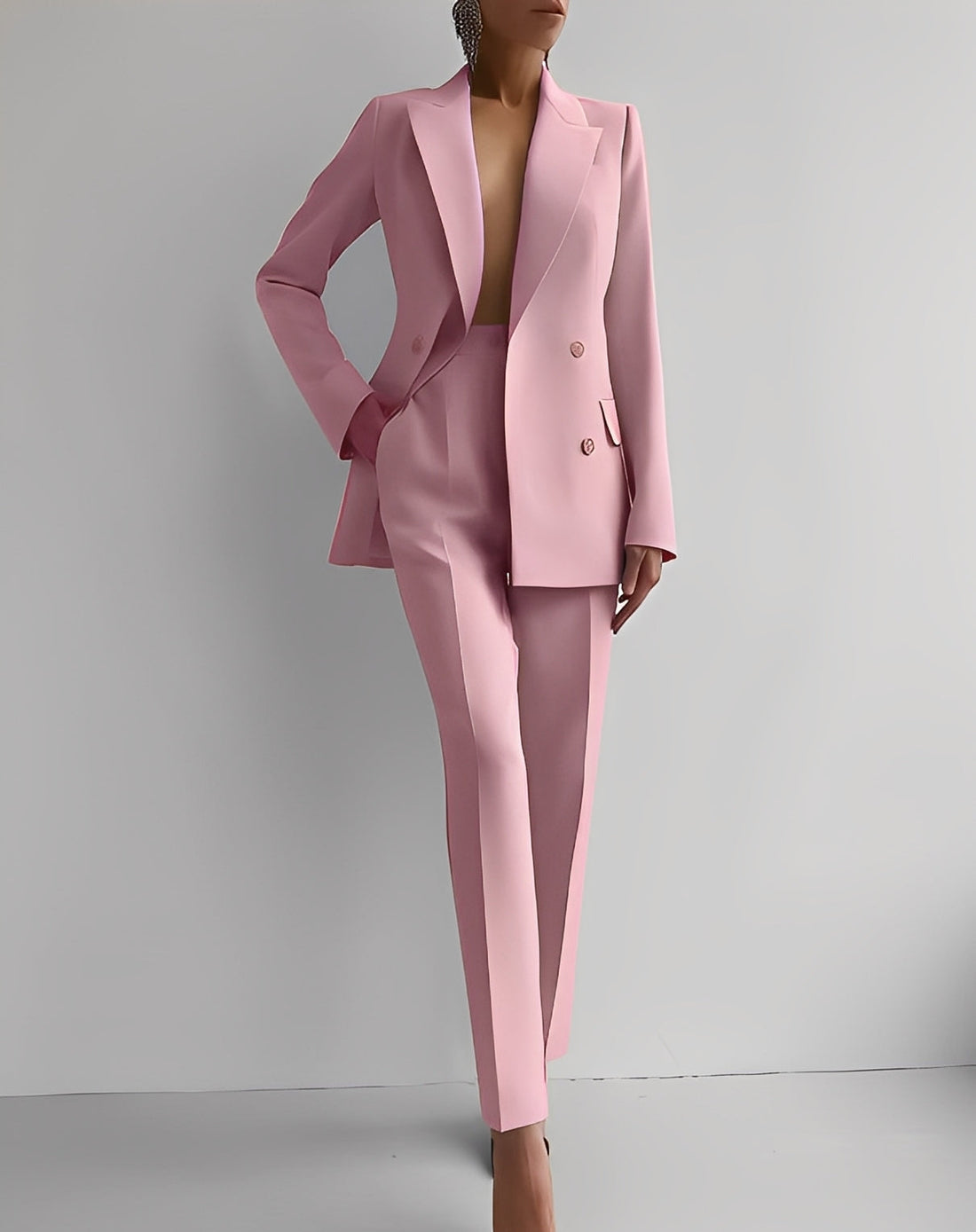 Nydia - Conjunto elegante de blazer y pantalón para mujeres