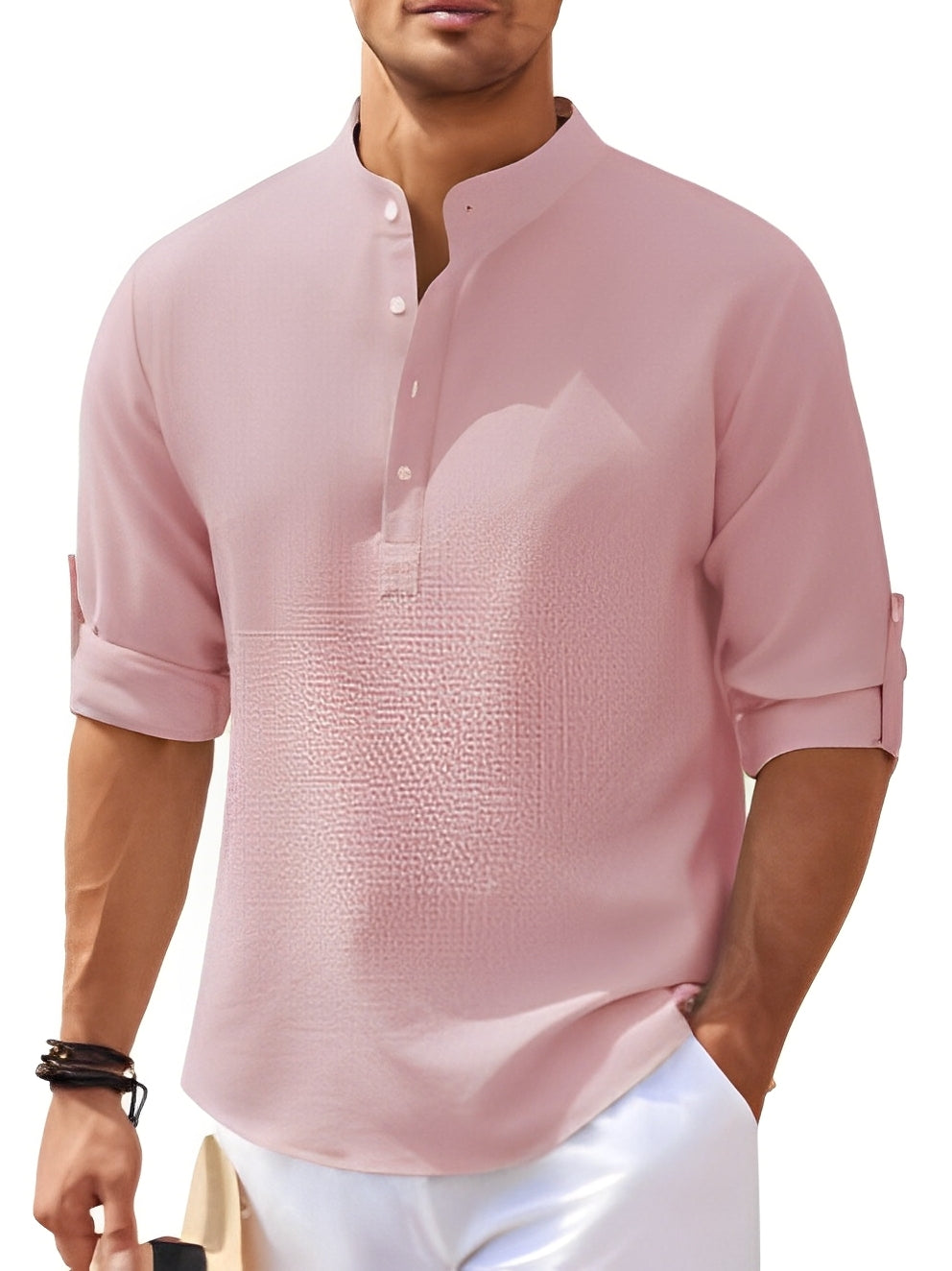 Brock - Camisa de Verano con Estilo y Botones para Hombres