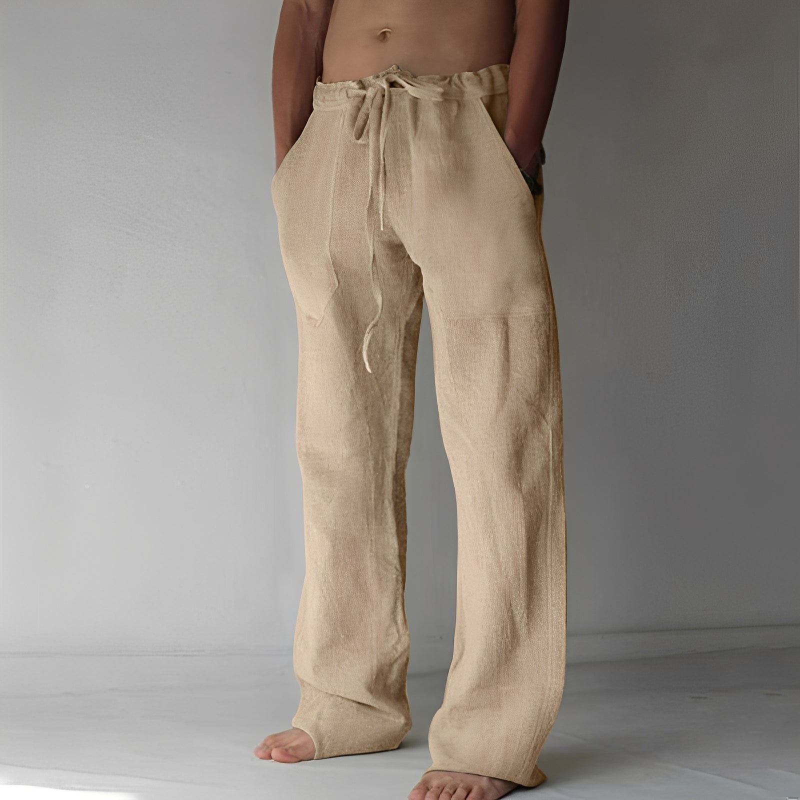 Wilmer - Pantalón de Lino Informal para Hombres