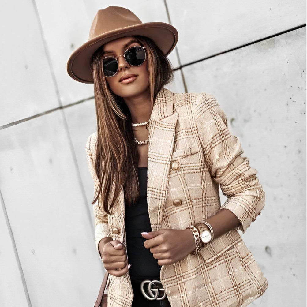Cathryn - Blazer elegante de doble botonadura