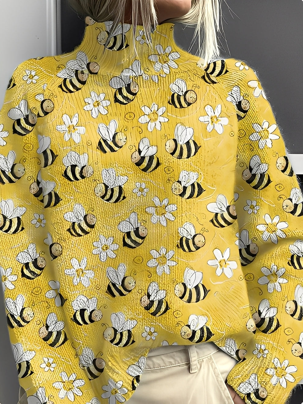 Amy - Jersey sofisticado de cuello alto para mujeres