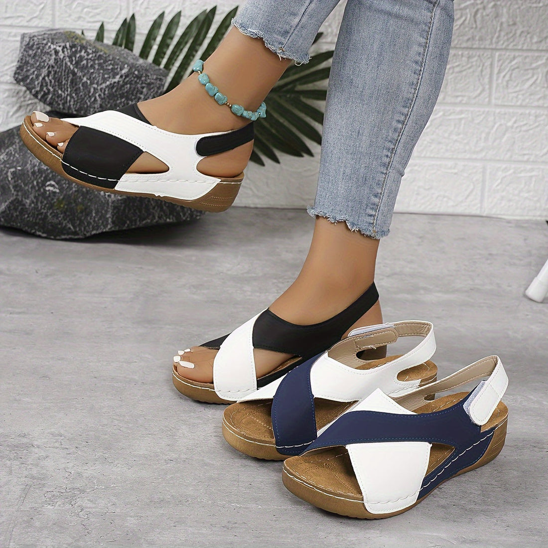 Marta - Sandalias ortopédicas cómodas para mujer, soporte