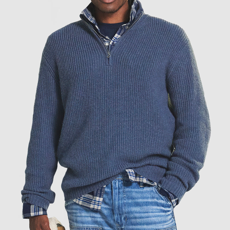 Constantine - Suéter Business Casual para hombre con cierre