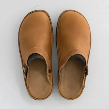 Yani - Pantuflas ortopédicas de cuero para hombres