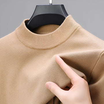 Davis - Suéter informal de cashmere con borde para hombres