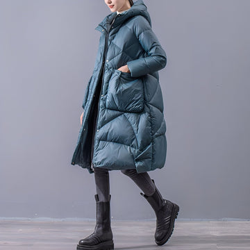 Ronnette - Abrigo casual con capucha y grandes bolsillos para mujeres