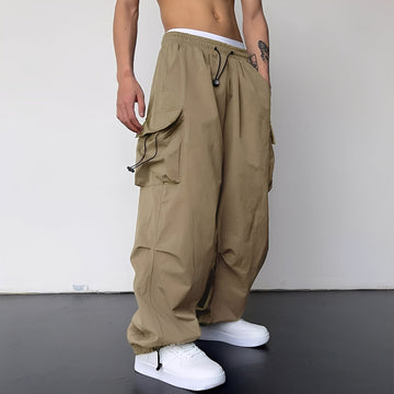 Kaleb - Pantalones Cargo Anchos y Elegantes para Hombres