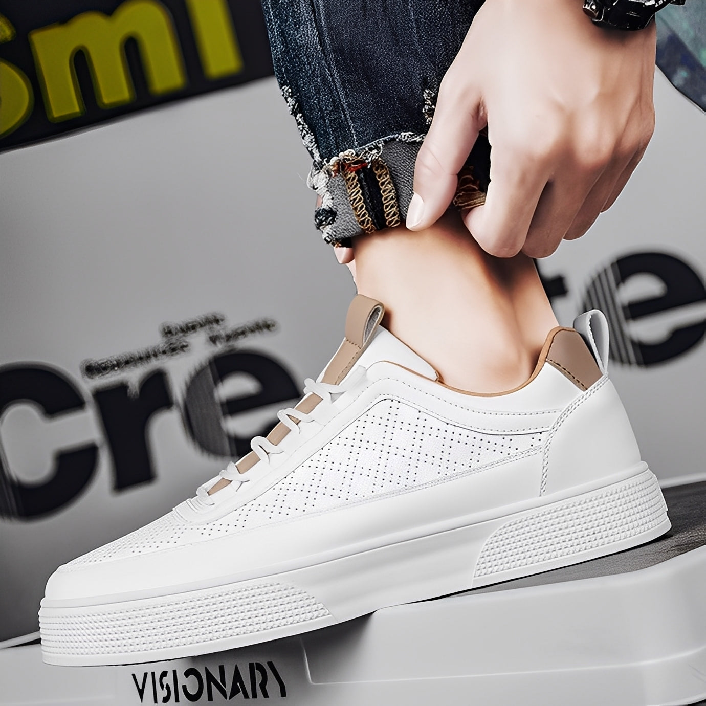 Dennis - Zapatillas cómodas y que dejan pasar el aire para hombres