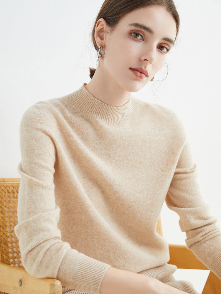 Rhoda - Suéter sencillo de cashmere para mujeres