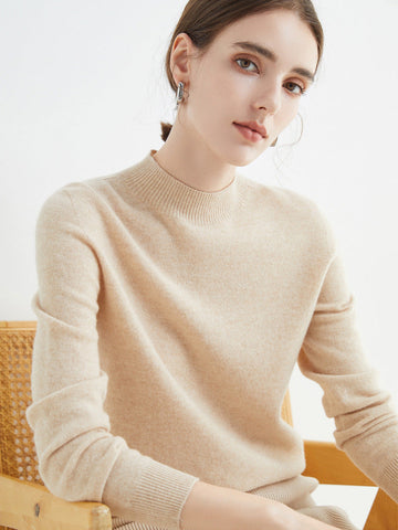 Rhoda - Suéter sencillo de cashmere para mujeres