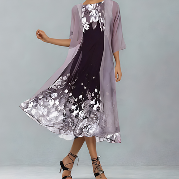 Jeizel - Conjunto dos piezas con estampado floral para mujer