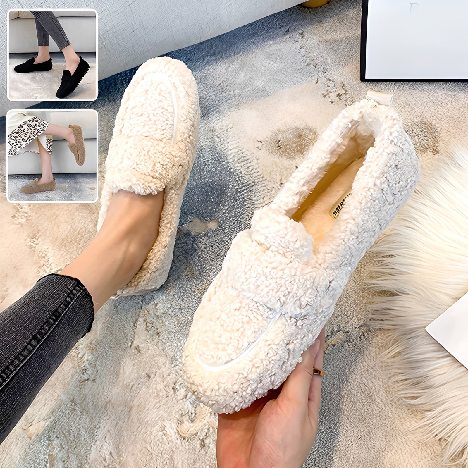 Mara - Zapatos mocasines de invierno cálidos para mujeres