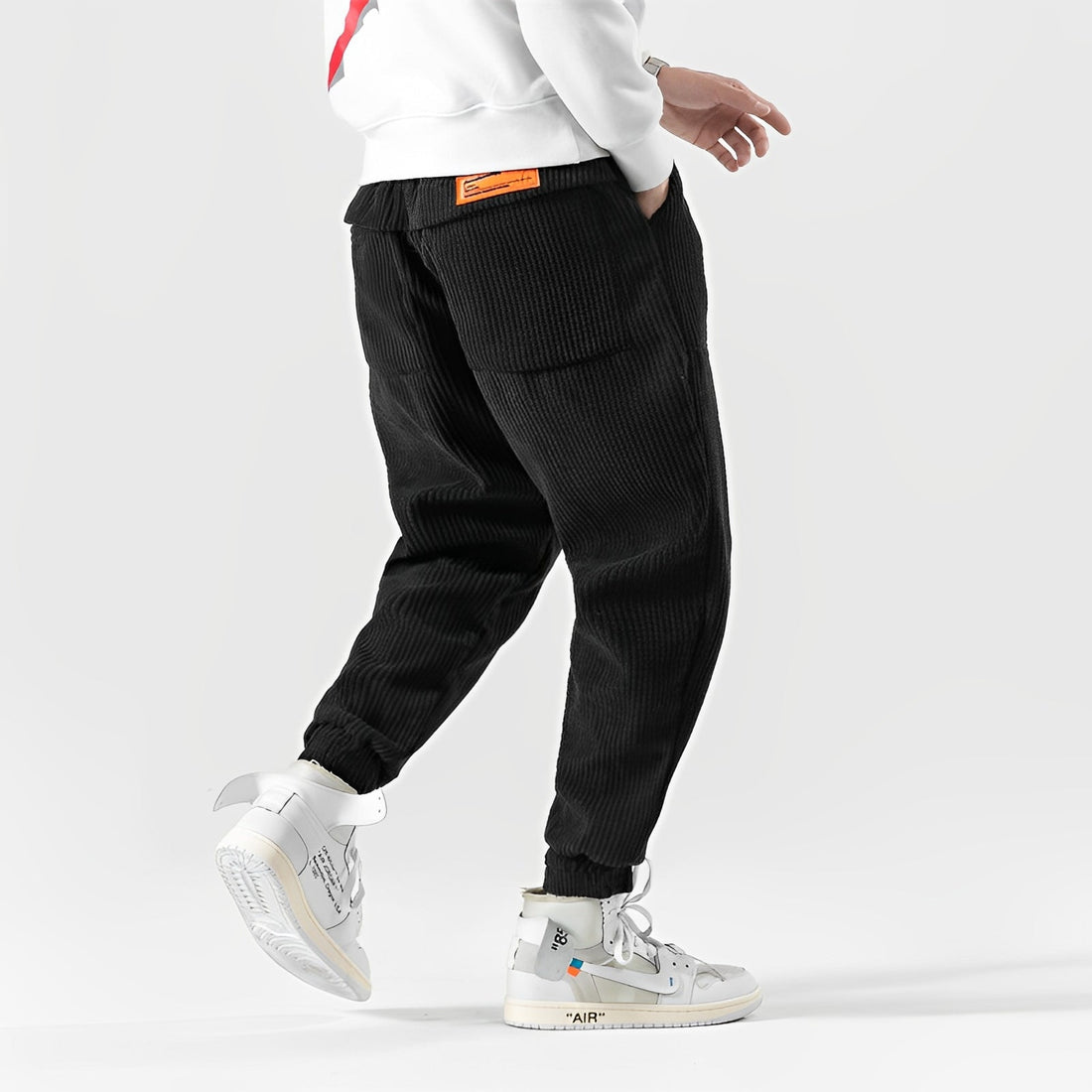 Corden - Pantalón de pana moderno y suelto para hombres