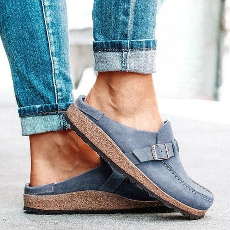 Sofie – Zuecos Cómodos para Dama con Correa Ajustable