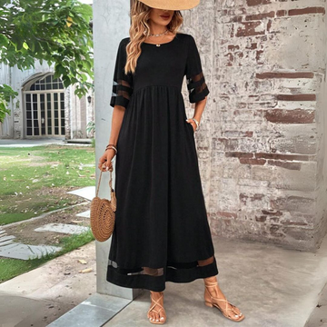 Amanda - Vestido elegante favorecedor, control de abdomen, para mujer