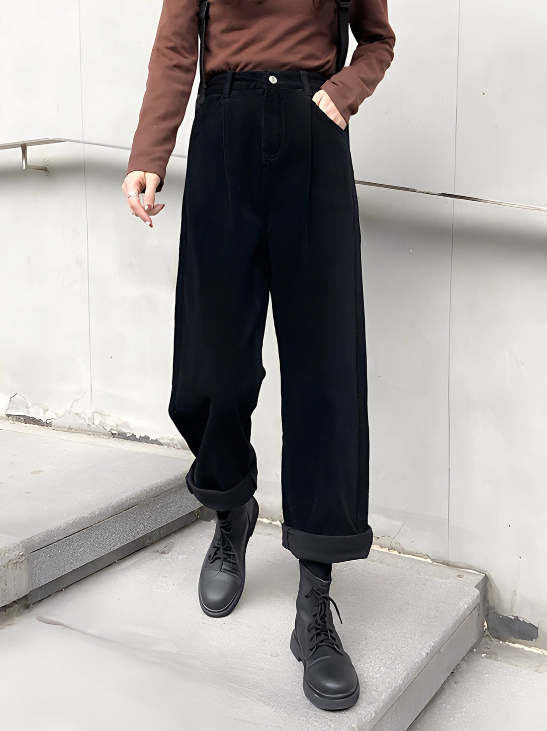Shelbie - Pantalones de pana de mujer con pierna ancha