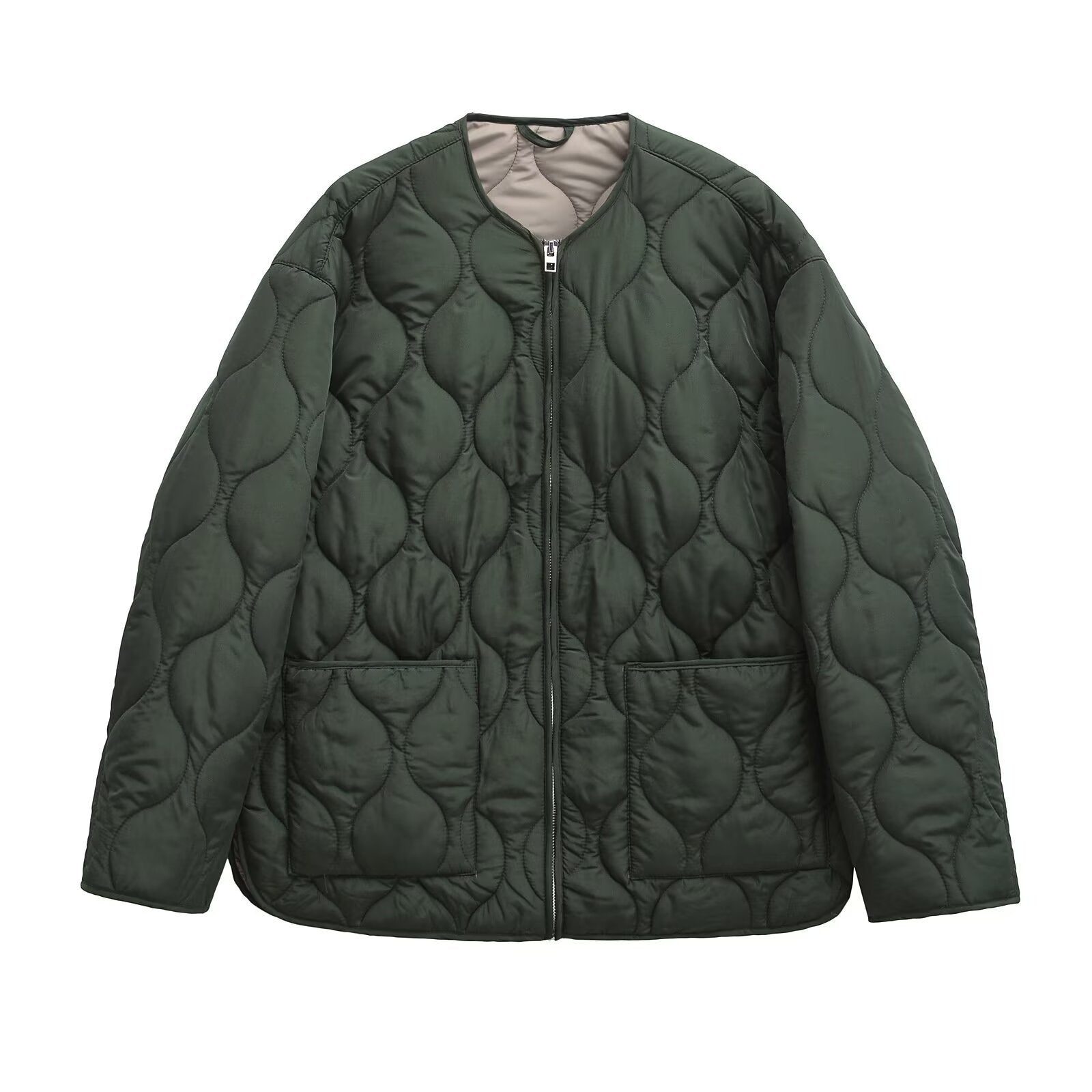 Thelma - Chaqueta casual con acolchado en rombos para mujer