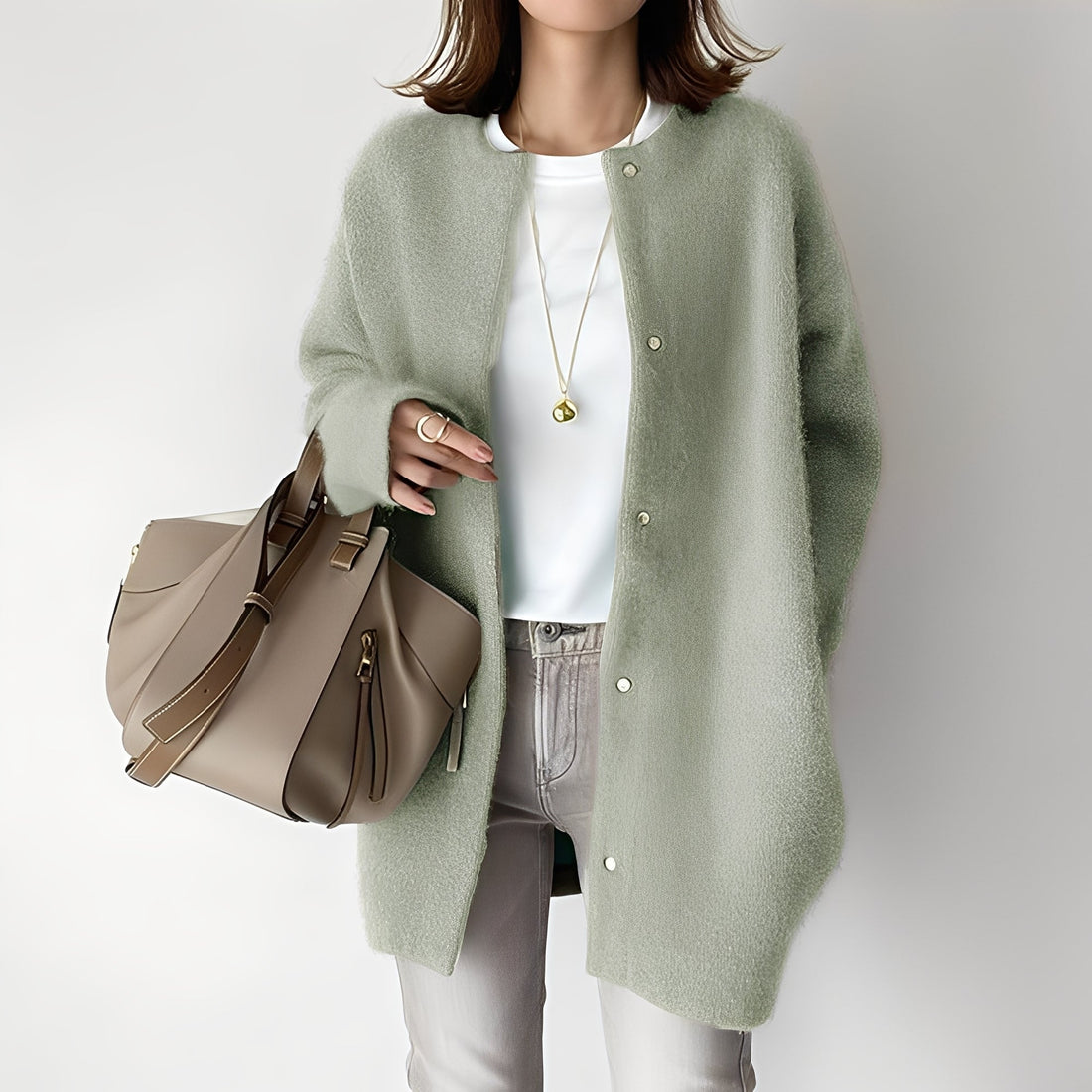 Dahlia - Cárdigan moderno y suelto para mujeres