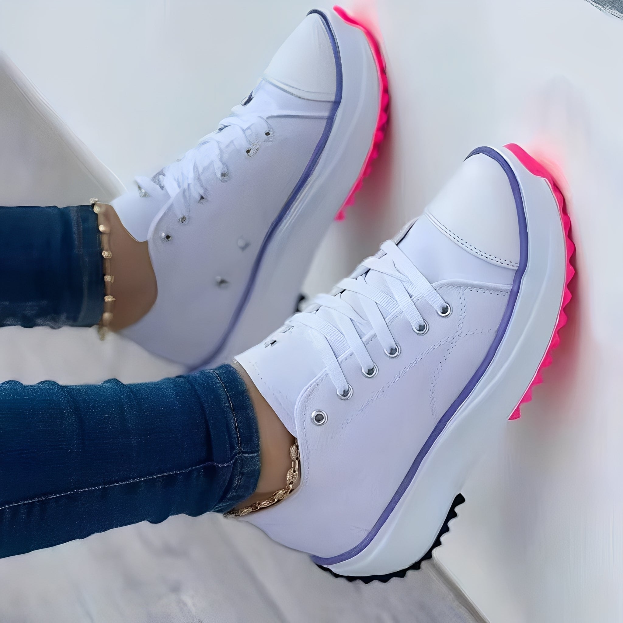 Mellony - Zapatos informales con suelas gruesas para mujeres