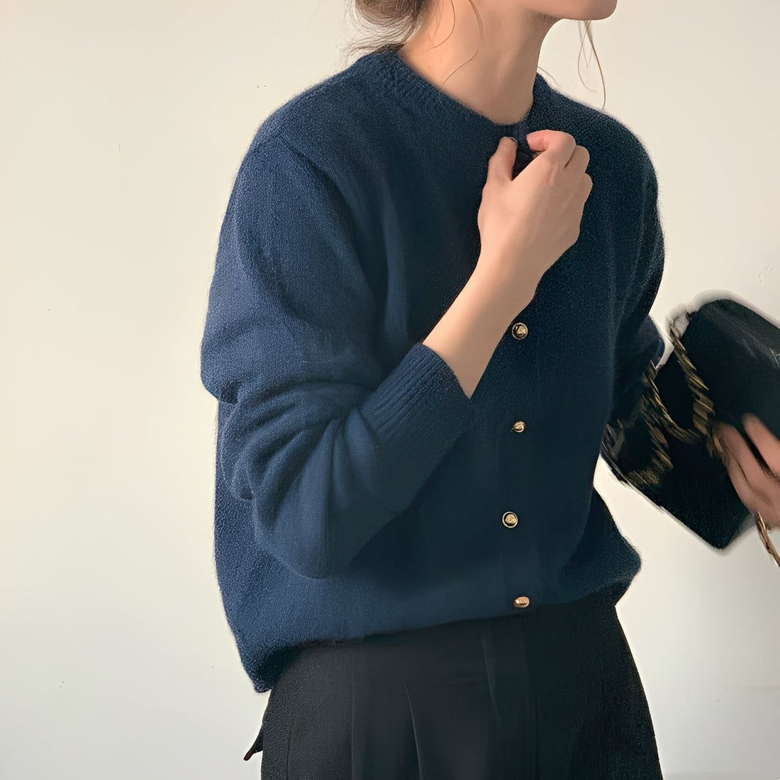 Merla - Jersey holgado con cuello redondo para mujeres