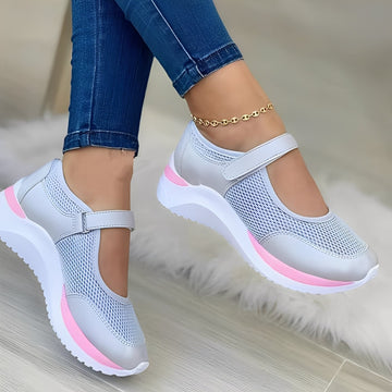 Nichola - Elegantes Sandalias con Tiras de Malla para Mujer