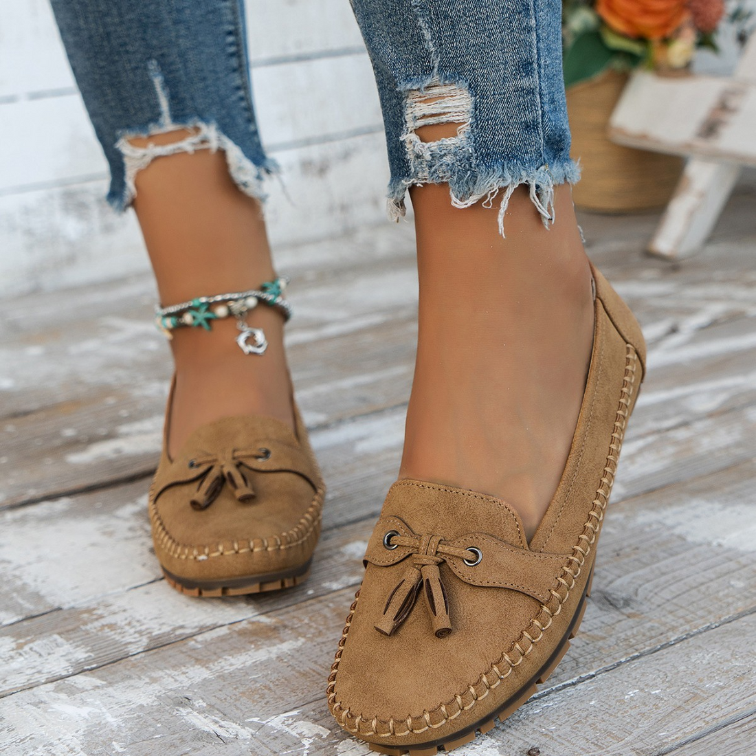 Emilee - Zapatos Planos Retro para Mujer