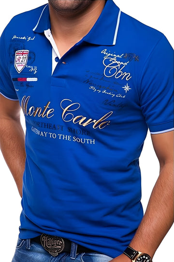 Brent - Polo informal con diseño para hombres