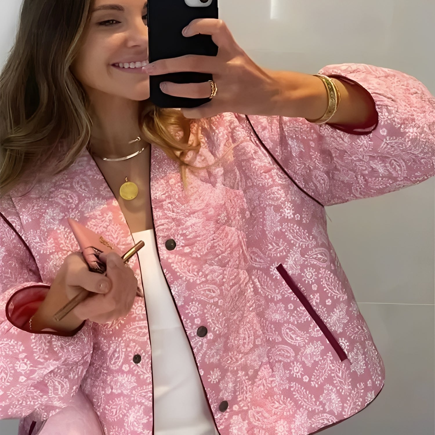 Katelyn - Chaqueta Casual Acolchada de Patchwork para Mujeres