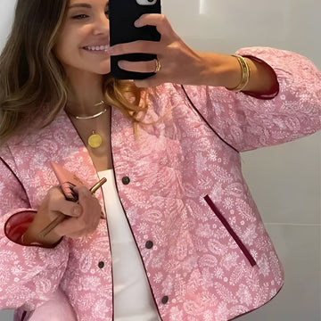 Katelyn - Chaqueta Casual Acolchada de Patchwork para Mujeres