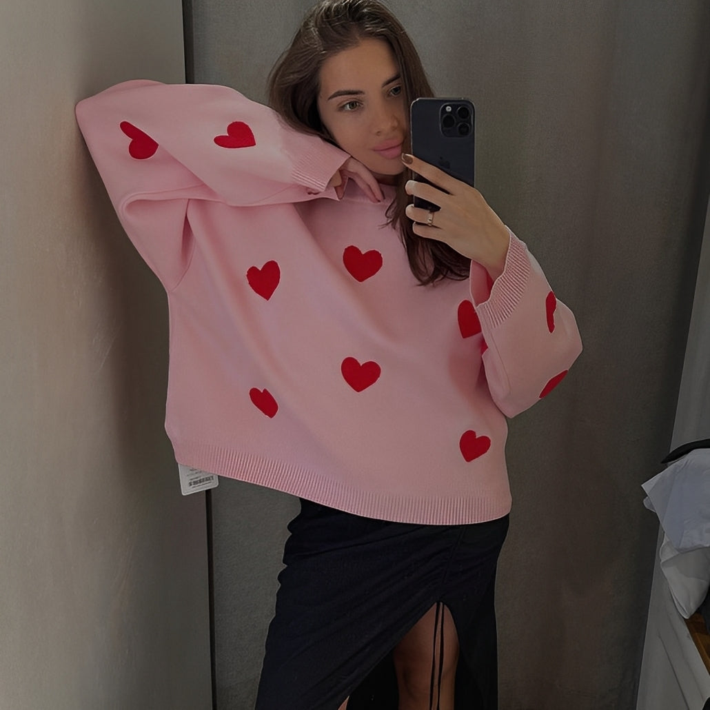 Marsha - Suéter cómodo con diseño estampado para mujeres
