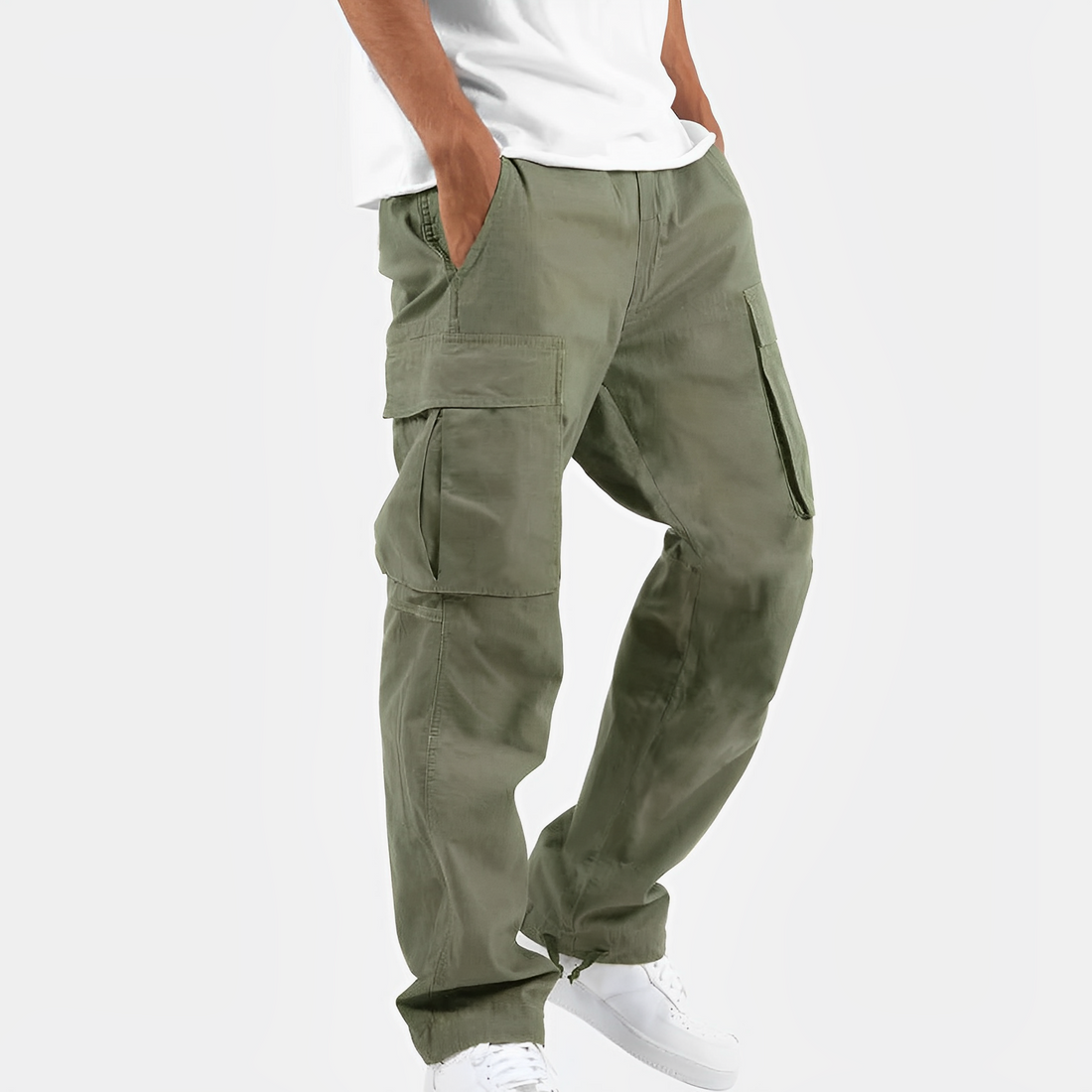 Gresham - Pantalón cargo ancho y cómodo para hombres