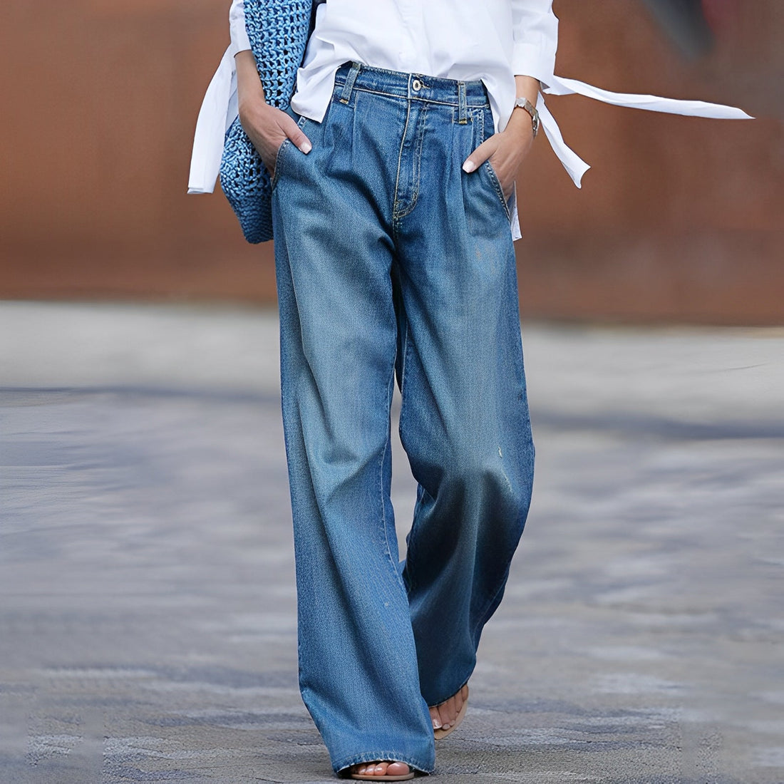 Candida - Ancho, corte holgado jeans para mujeres