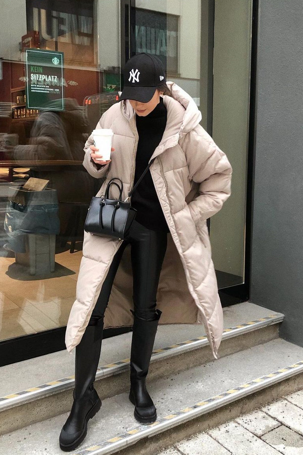 Khloe - Abrigo de invierno largo y acolchado para mujeres, cálido