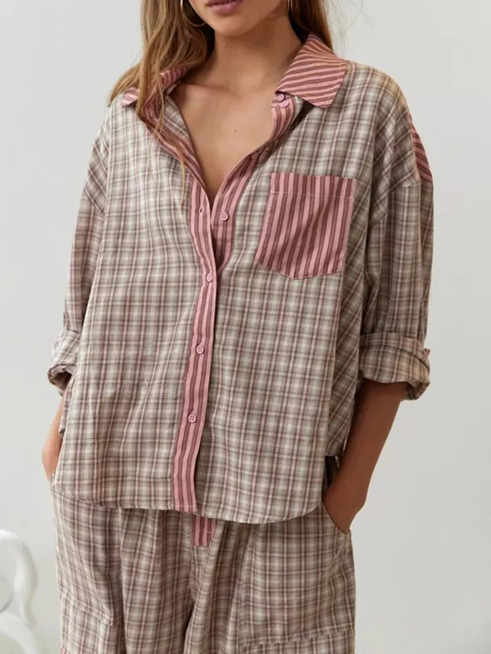 Elena – Conjunto de Pijama de Dos Piezas