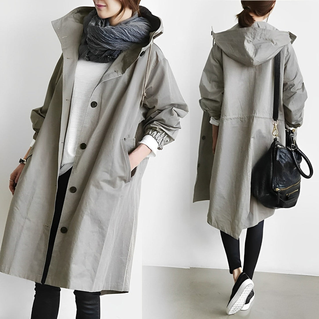 Carmel - Gabardina elegante de largo medio